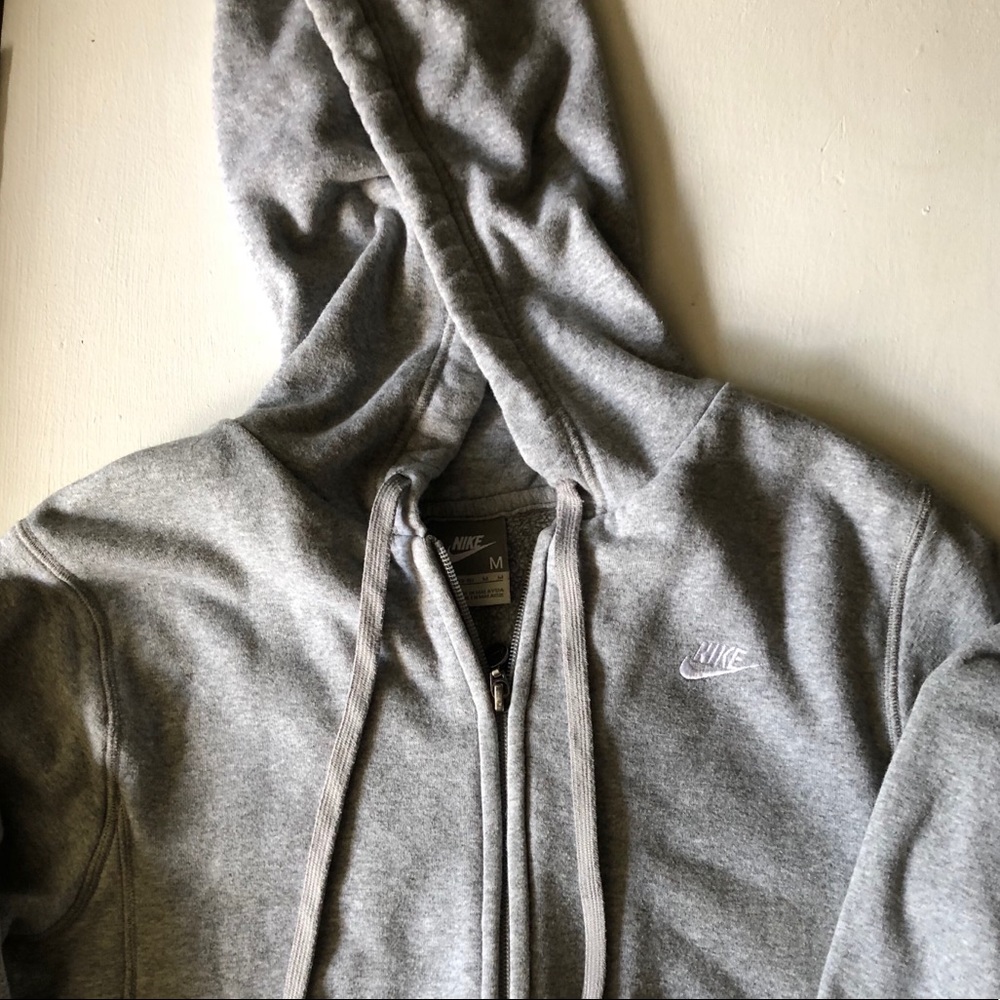Nike Gray Zip Up Hoodie